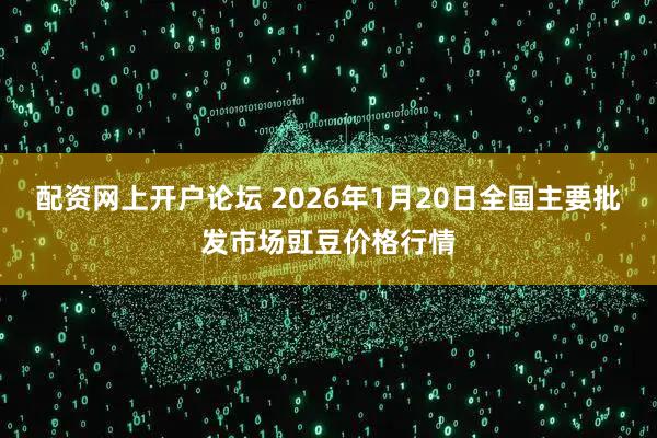 配资网上开户论坛 2026年1月20日全国主要批发市场豇豆价格行情